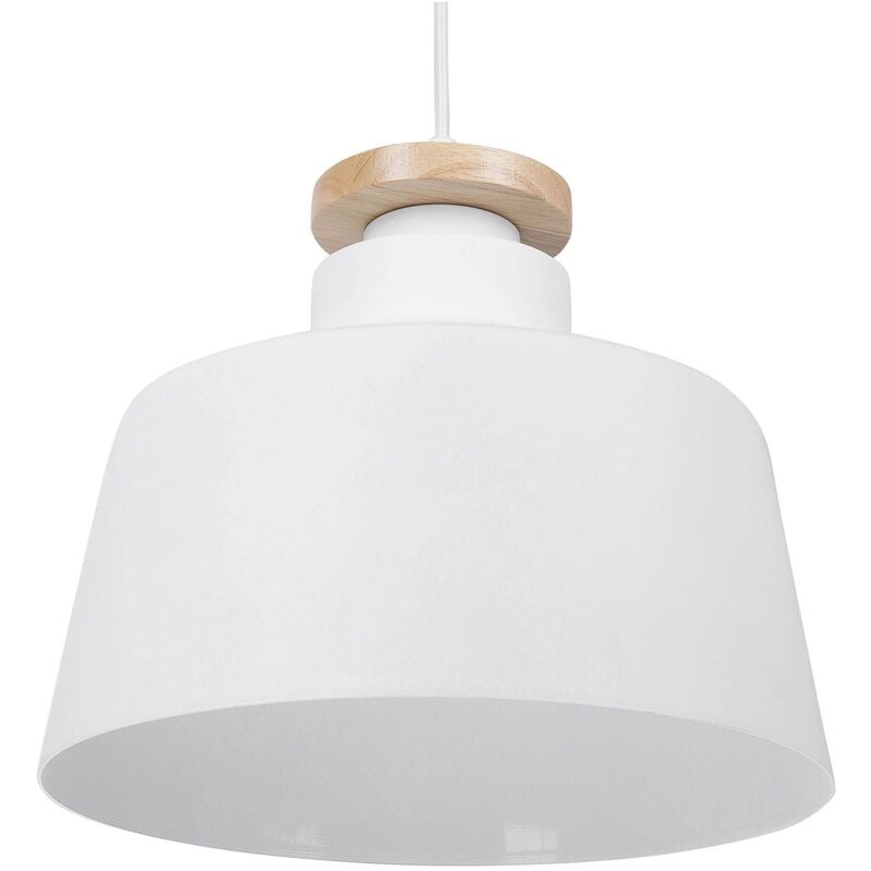 Beliani - Modern Industrial Aluminium Ceiling Lamp Kitchen Pendant Light White Danube