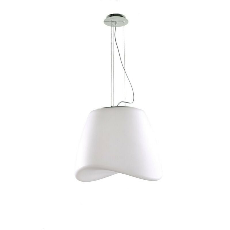 Inspired Mantra - Cool - Ceiling Pendant 3 Light E27 Round Outdoor IP44, Matt White, Opal White