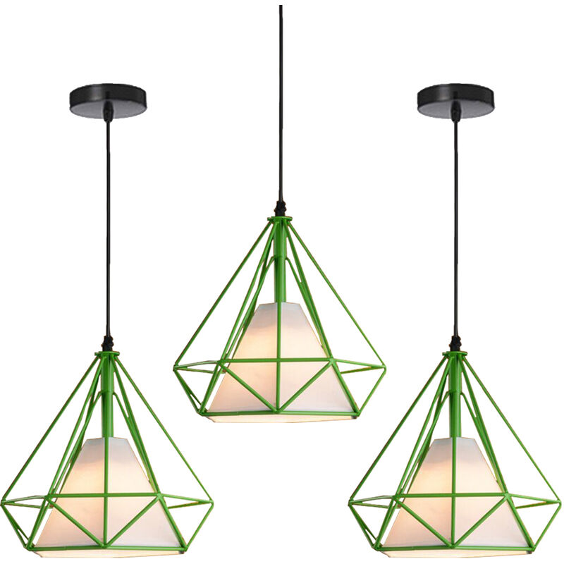 Image of Pendant Light Fixtting, Industrial Metal Diamond&hellip;