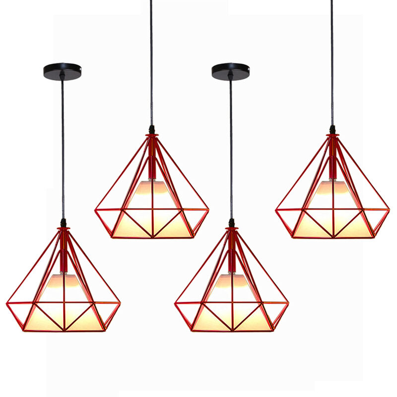 Image of Pendant Light Fixtting, Industrial Metal Diamond&hellip;