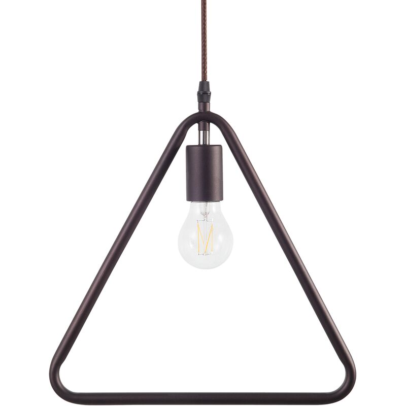 Beliani - Industrial Metal Ceiling Lamp Pendant Light Brown Juruena