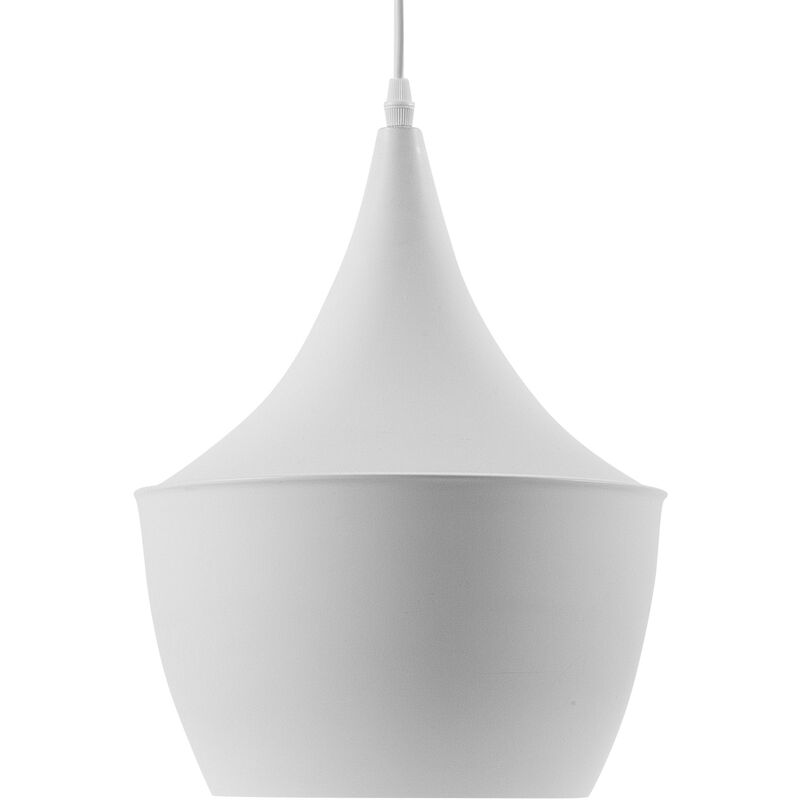 Beliani - Pendant Ceiling Lamp Light Metal Modern Contemporary White Gold Fraser