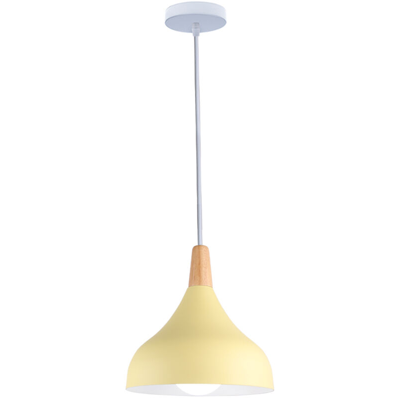Image of Pendant Light, Modern Chandelier with Wood&hellip;