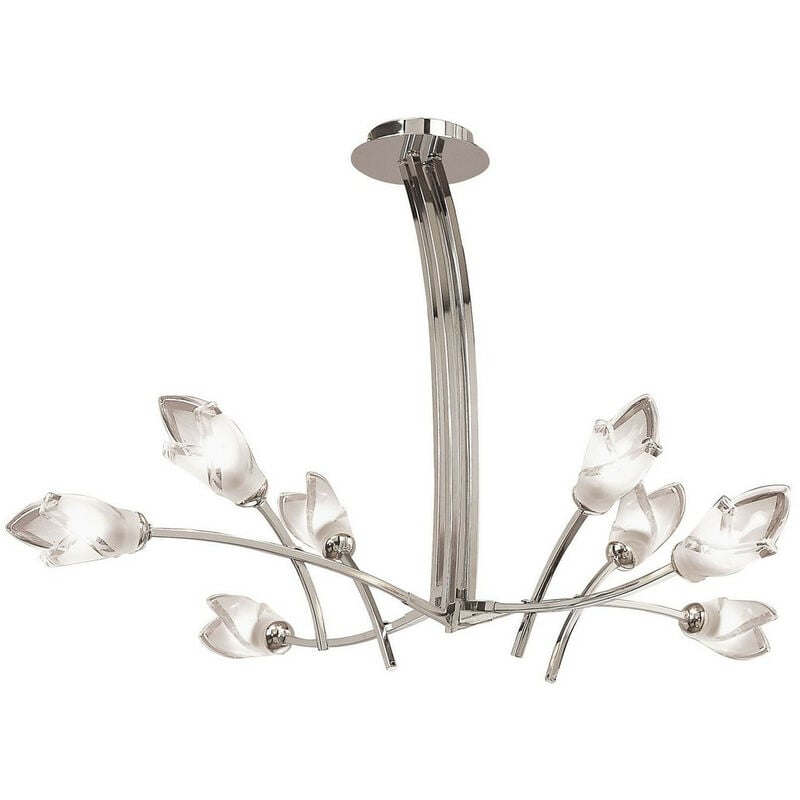 Inspired Mantra Pietra Pendant 4 Arm 8 Light G9, Polished Chrome