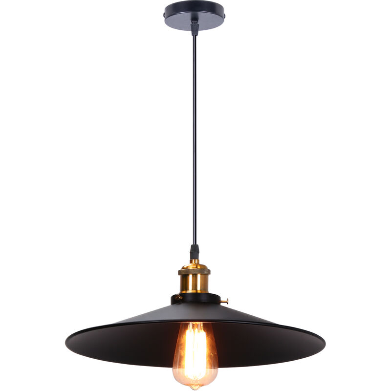 Image of Pendant Light with Lamp Shade, Vintage&hellip;