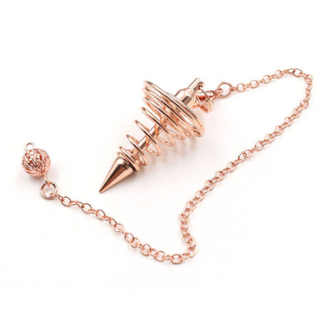 Pendel aus Metall mit Kette für spirituelle Heilung und Wünschelrutengang