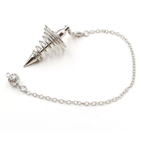 Pendel aus Metall mit Kette für spirituelle Heilung und Wünschelrutengang