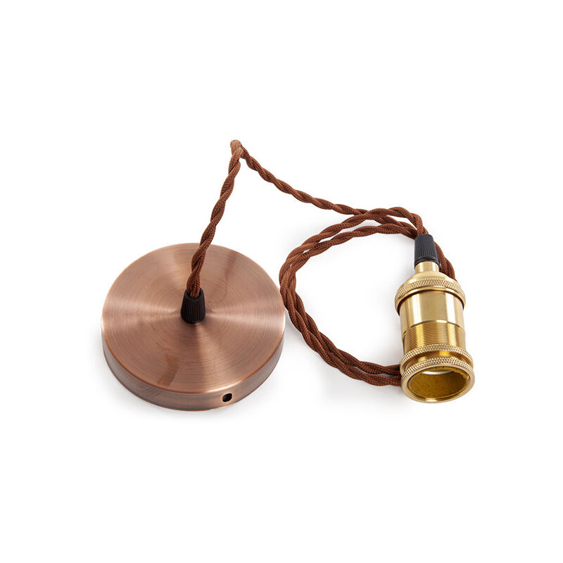 

Pendel E27 Cable 1000 X 0,75Mm Tela - Rosetón SC-GL05 [SC-GL05] (SC-GL05)