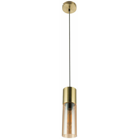 Pendel Hänge Leuchte Schlaf Gäste Zimmer Glas Messing Decken Lampe Globo 21000HM
