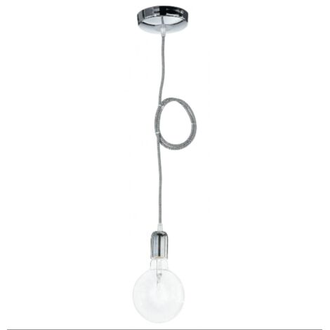 Pendel IDEA con finiture cromate e cavo metallico