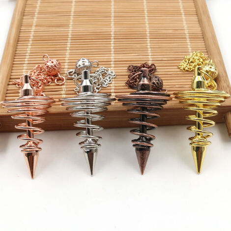 [Pendel] Wahrsagependel, drahtgebundenes Metallpendel [Wünschelpendel, 42x22mm Metallkette]