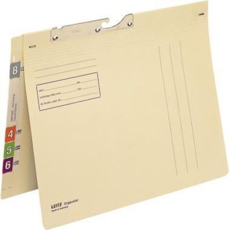 Pendelhefter Orgacolor® DIN A4 260g/m² Schlauchheftung ohne Organisationsaufdruck Natronkarton 100 % recycelt chamois