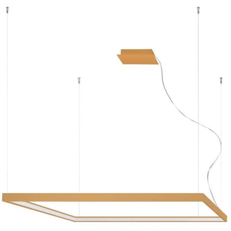 Pendellampe Wohnzimmerleuchte Hängelampe gold Esszimmerlampe LED Designleuchte