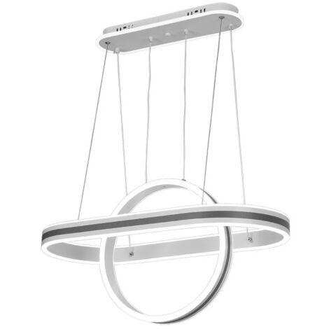 Pendelleuchte alpes grau 112w 3000-4000-6000k regx65x34 cm 8960lm mit Fernbedienung &amp Dimmer