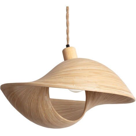 Pendelleuchte aus Bambus Shuka Acacia ILUZZIA Natürlich - Geflochten