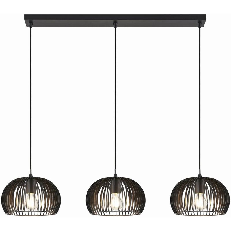 Neuwertig] Lindby Pendelleuchte Jusra Hängeleuchte Lampe Leuchte 3 Flg. E27 Metall Schw28 B-Ware
