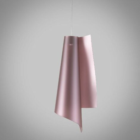 Pendelleuchte aus Polilux VELA Rosa Durchmesser 19 x H49 cm