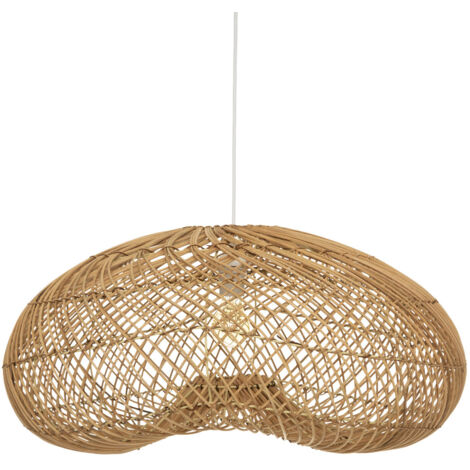 Pendelleuchte aus Rattan, Ø 68 cm