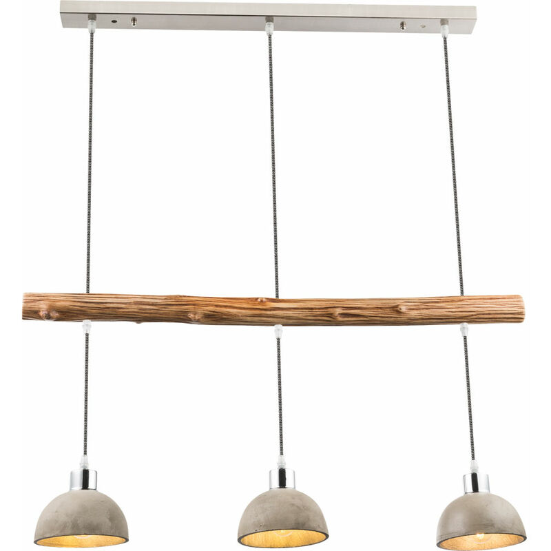 Etc-shop - Design Pendel Decken Lampe Ess Zimmer Beton Strahler Holz Küchen Beleuchtung