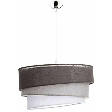 Pendelleuchte E27 Ø 45 cm Silber Metall Modern Hängelampe