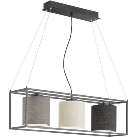 Pendelleuchte Fischer-Honsel Gilli 60809 Hängelampe E27 Sandschwarz