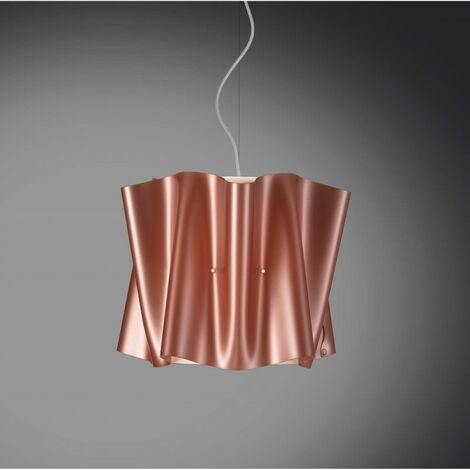 Pendelleuchte FOLIO Lampenschirm in Polilux Copper Durchmesser 40x h37 cm