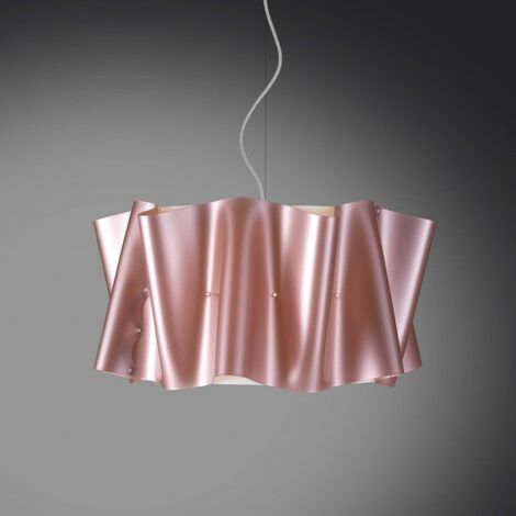 Pendelleuchte FOLIO Lampenschirm in Rosa Polilux Durchmesser 60x H32 cm