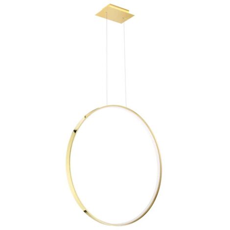 Pendelleuchte Hängelampe Deckenlampe Wohnzimmerleuchte Gold-Ring LED 5520lm 50W