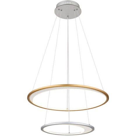Pendelleuchte Hängelampe LED Esszimmerlampe Dimmbar Fernbedienung Gold Timer