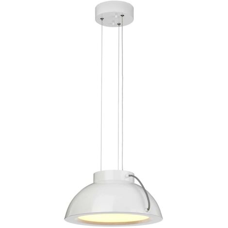 Pendelleuchte Hängeleuchte Esszimmerlampe LED weiß lackiert Stahl Küchenleuchte