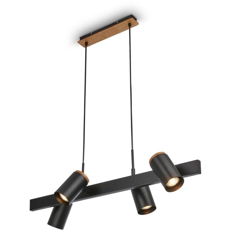 B.k.licht Pendelleuchte Hängelampe Esszimmer 4-flammig Schwenkbar Wohnzimmer Spots