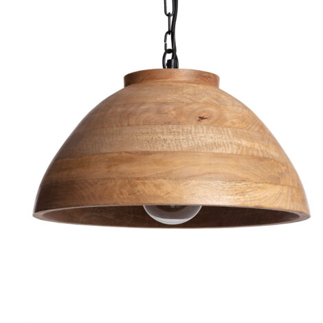 Pendelleuchte Holz Naisha M ILUZZIA Braun