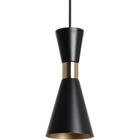 Pendelleuchte Metall Jigger Schwarz