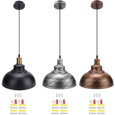 Pendelleuchte, moderne Industrie-Hängeleuchte im Topfdeckel-Stil für Esszimmer, Arbeitszimmer, Deckendekoration für Flur, Restaurant, Café (Sweep Bronze)