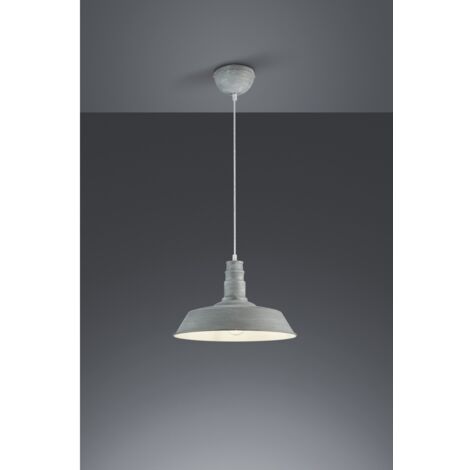 Pendelleuchte Pagoda Will 1xE27 Zementeffekt Ø36 cm Trio Lighting