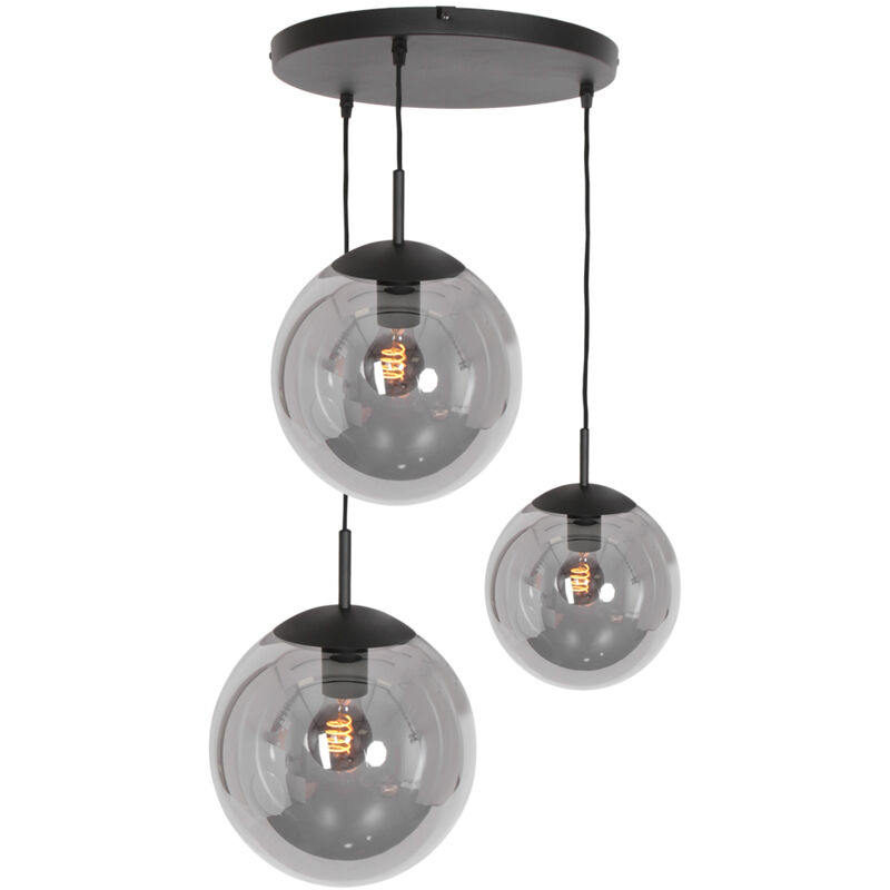 Hängeleuchte - Bollique Led - Schwarz - Glas Metall - Steinhauer