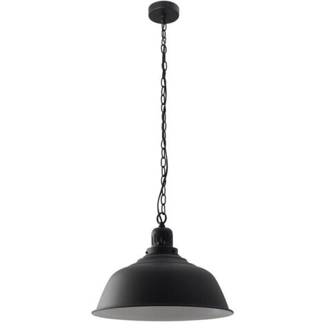Pendelleuchte Vintage E27 42w Schwarz Grau, Innen