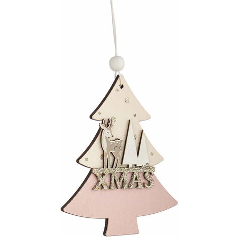 PENDENTE ATWOOD PINO XMAS BIANCO-ROSA