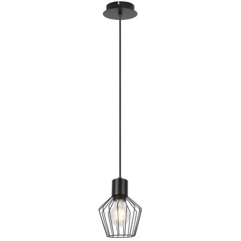 PENDENTE BELANO E27 NERO