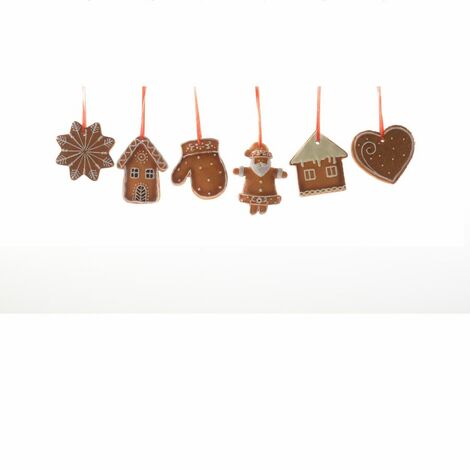 PENDENTE "BISCUITS" IN RESINA 7X6CM ASS INDICARE MODELLO