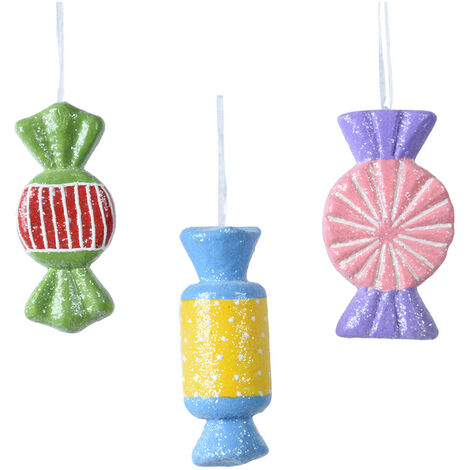 PENDENTE CANDY GLITTER ASSORTITO 3 COLORI (1 PEZZO, INVIO CASUALE)