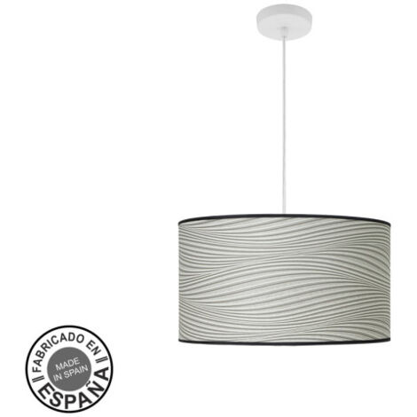 Pendente moda 2xe27 bianco/grigio regx40x40cm con diffusore