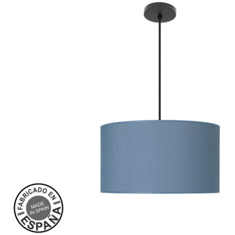 Pendente moda 2xe27 nero/blu regx40x40 cm c/diffusore
