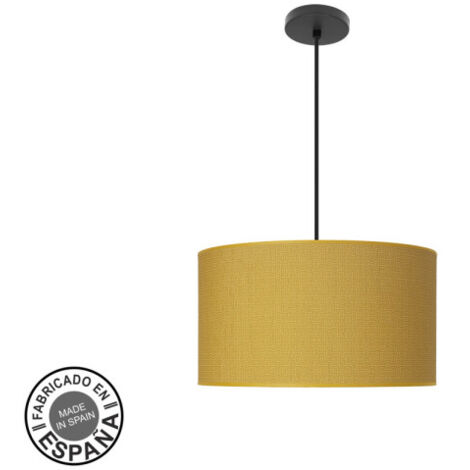 Pendente moda 2xe27 nero/giallo regx40x40cm c/diffusore