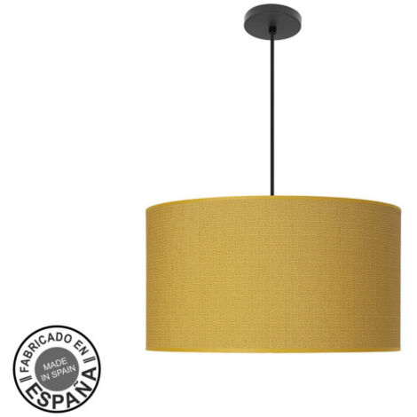 Pendente moda 3xe27 nero/giallo regx50x50cm c/diffusore