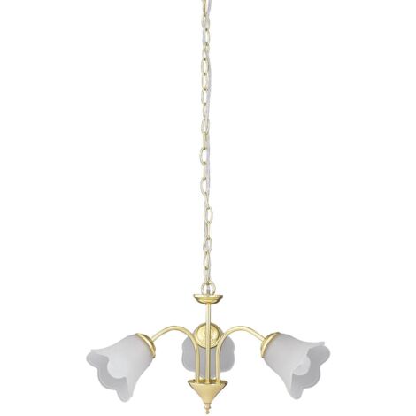 Pendente oro lampada Rafaella vetro metallo / vetro opale Ø60cm H: 28 cm