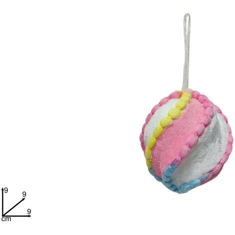 PENDENTE PALLA DIAMETRO 9 CM VELLUTO MULTICOLOR