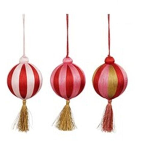 Pendente Pallina con Nappa D.8 cm Modello Assortito