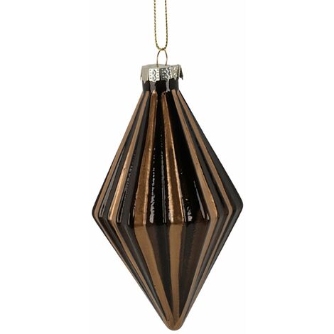 Pendente per albero di Natale, in vetro, a forma di Diamante, decorazione da 13 cm