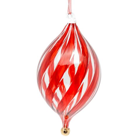 Pendente per albero di Natale "Wonderland" in vetro da 45 cm